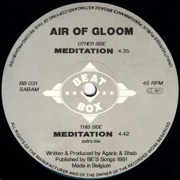 Air Of Gloom — Meditation, cover art