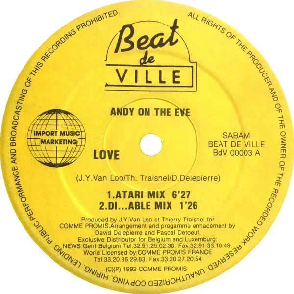Andy On The Eve — Love, cover art