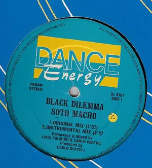 Black Dilemma — Soto Macho, cover art