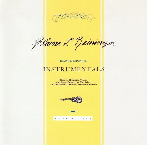 Blaine L. Reininger — Instrumentals, cover art
