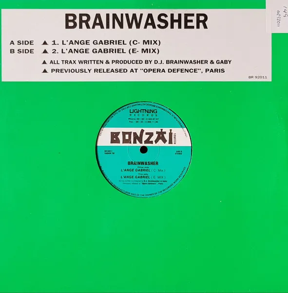 Brainwasher — L'Ange Gabriel, cover art