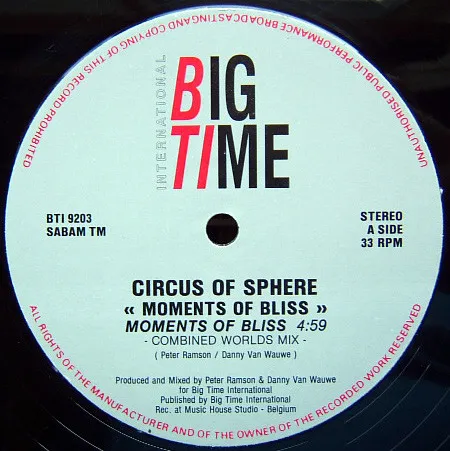 Circus Of Sphere — Moments Of Bliss, cover art