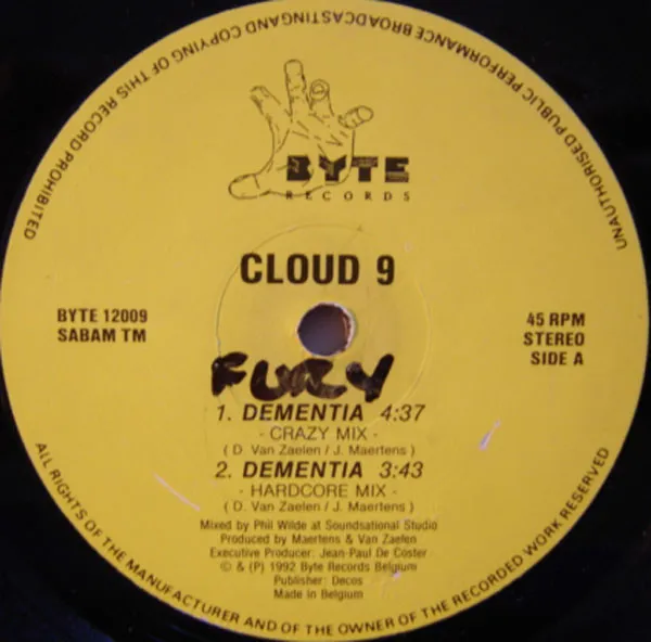 Cloud 9 (2) — Dementia, cover art