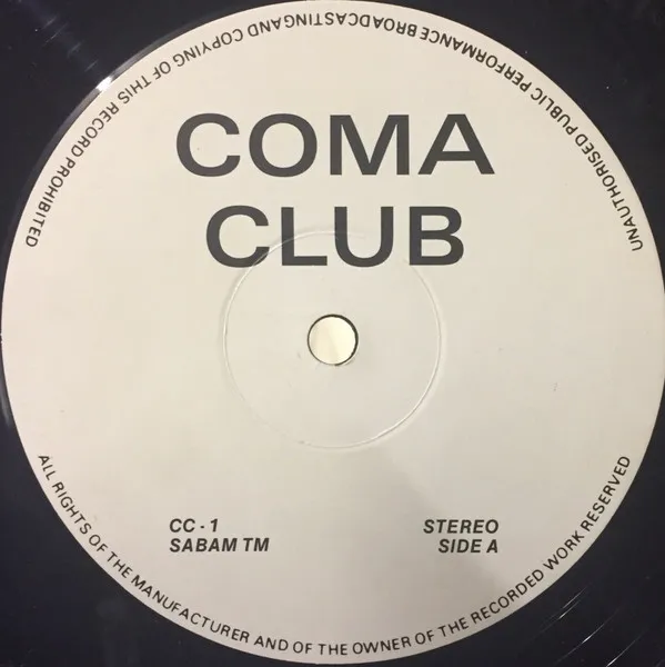 Coma Club — Coma Club, cover art