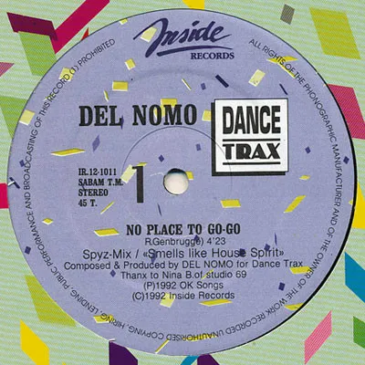 Del Nomo — No Place To Go-Go, cover art