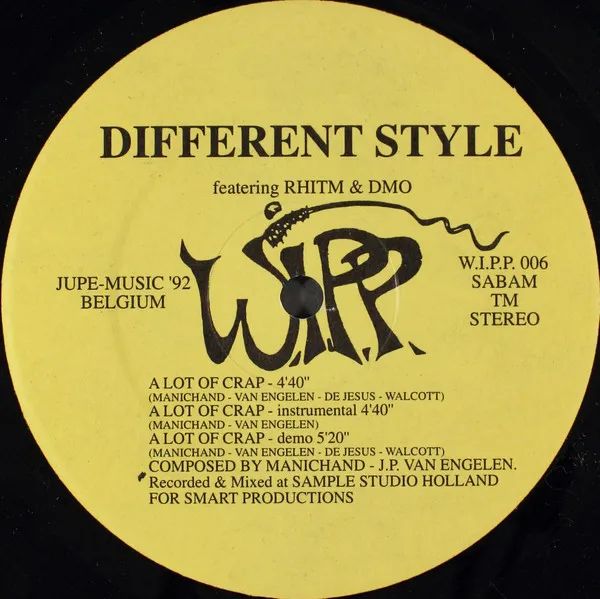 Different Style / Thuty Thuty — A Lot Of Crap / Shabab, cover art