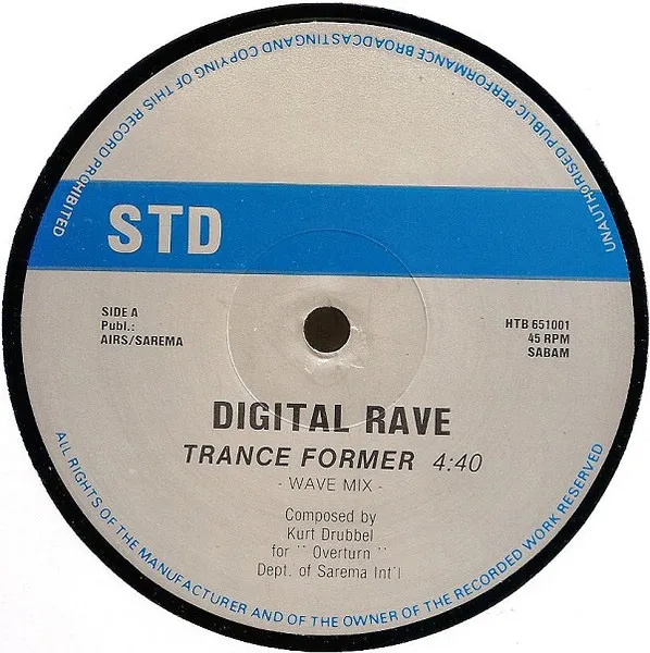 Digital Rave — Trance Former, cover art