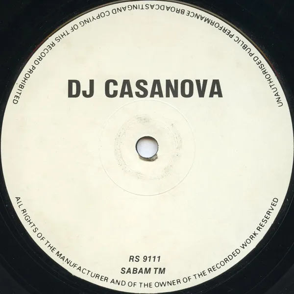 DJ Casanova — Untitled, cover art