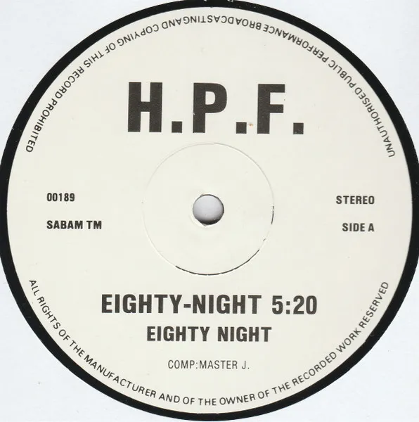 Eighty Night — Eighty-Night, cover art