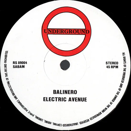 Electric Avenue — Balinero, cover art