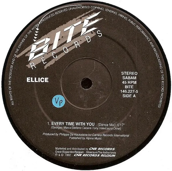 Ellice — Every Time With You, cover art