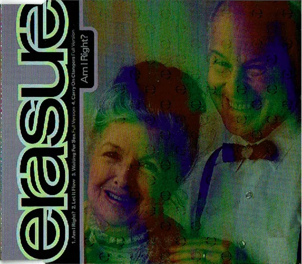 Erasure — Am I Right?, cover art