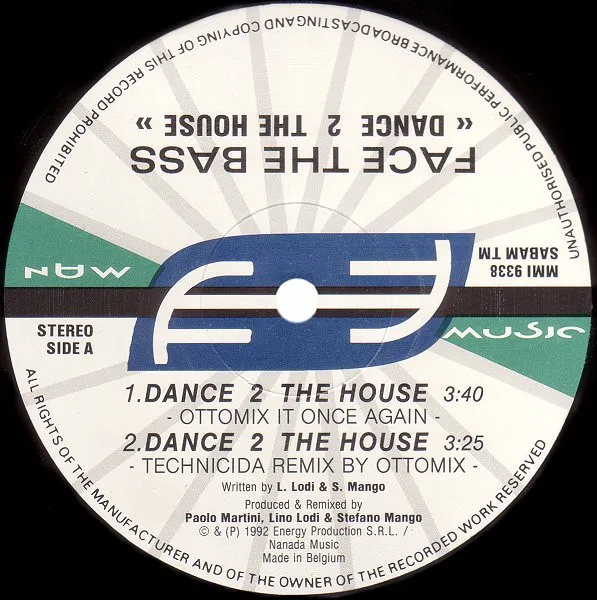Face The Bass — Dance 2 The House, cover art