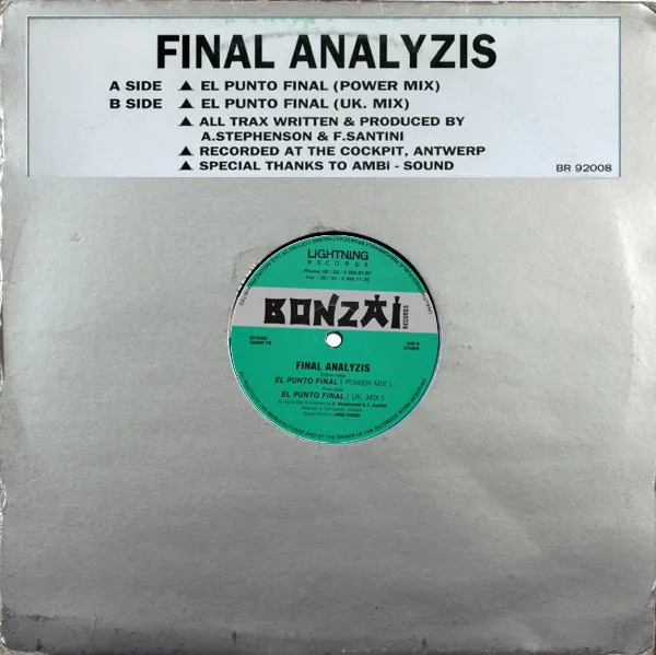 Final Analyzis — El Punto Final, cover art