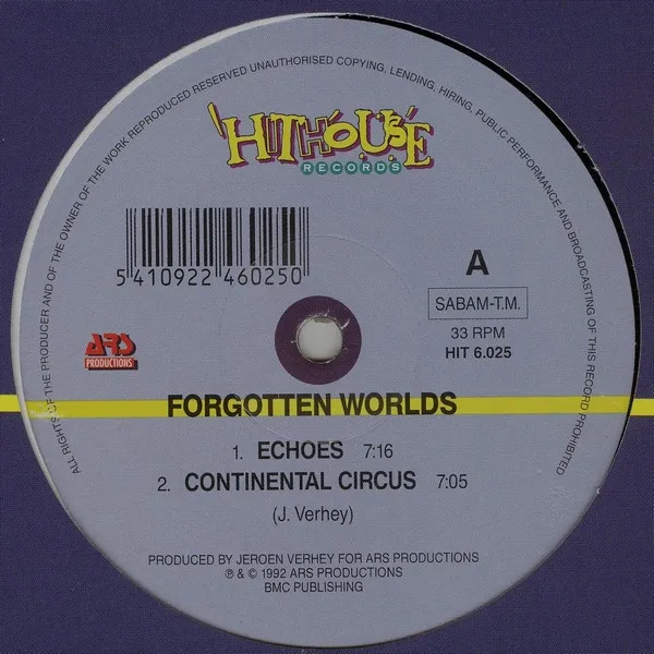 Forgotten Worlds — Echoes, cover art
