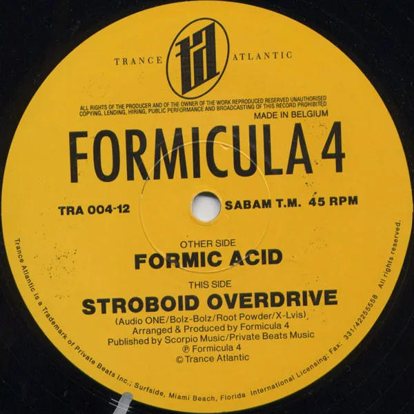 Formicula 4 — Formic Acid, cover art