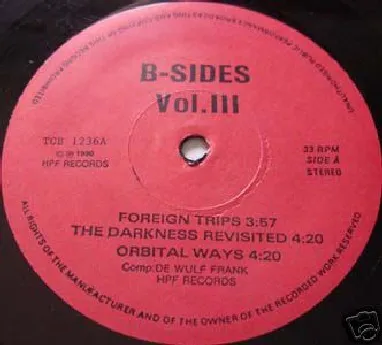 Frank De Wulf — The B-Sides Vol. II & III, cover art