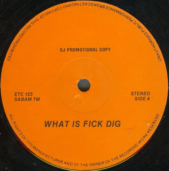 Friends Of Alex — What Is Fick Dig, cover art