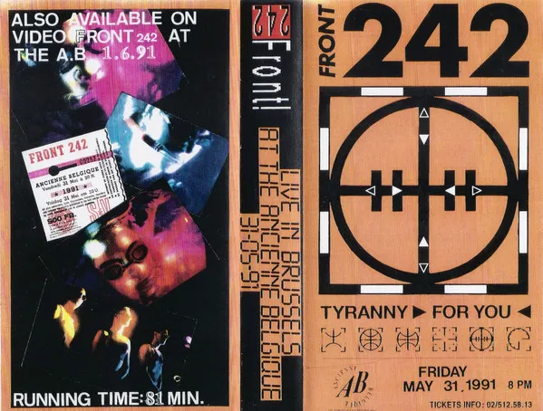 Front 242 — Live In Brussels At The Ancienne Belgique 31-05-91, cover art