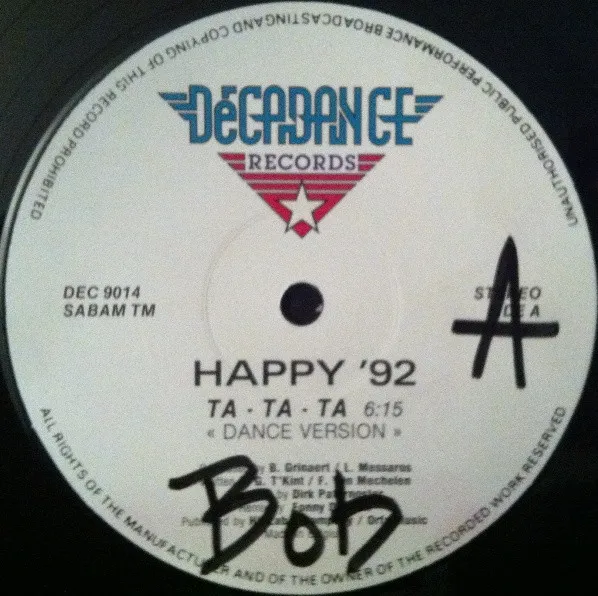Happy '92 — Ta-Ta-Ta, cover art