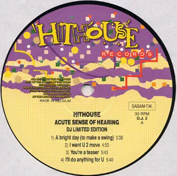 Hithouse — Acute Sense Of Hearing, cover art