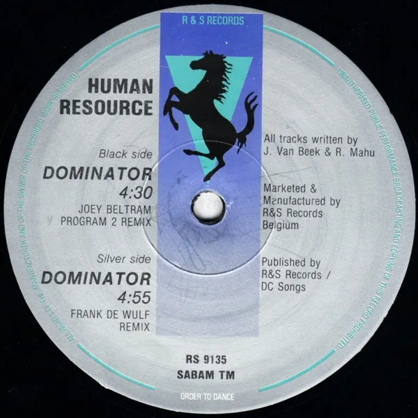 Human Resource — Dominator (The Remixes), cover art
