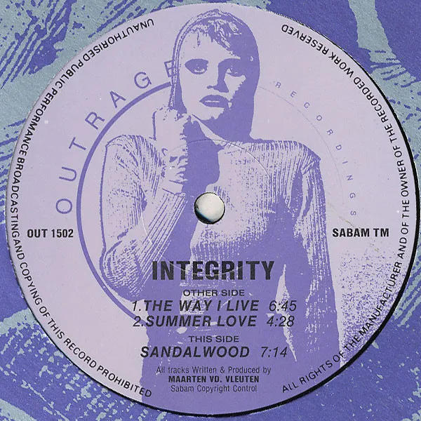 Integrity — The Way I Live, cover art
