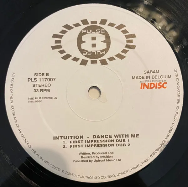 Intuition — Dance With Me, cover art