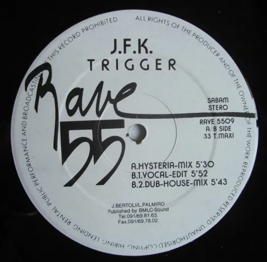 J.F.K. — Trigger, cover art