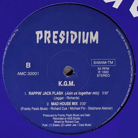 K.G.M. — Rappin' Jack Flash, cover art