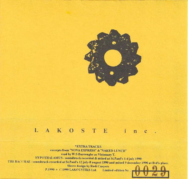 Lakoste Inc. — The Bacchae, cover art
