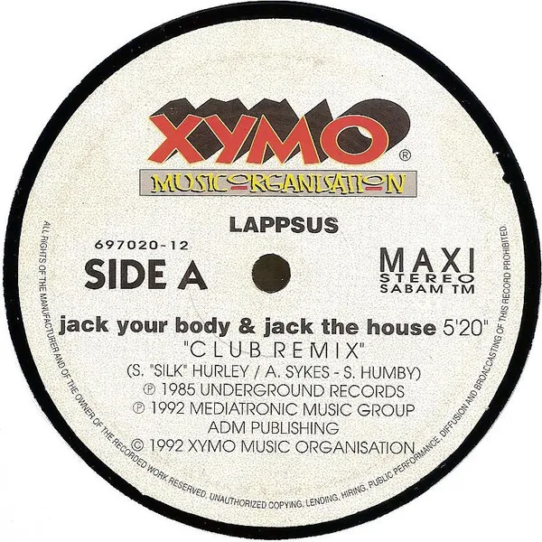 Lappsus — Jack Your Body & Jack The House, cover art
