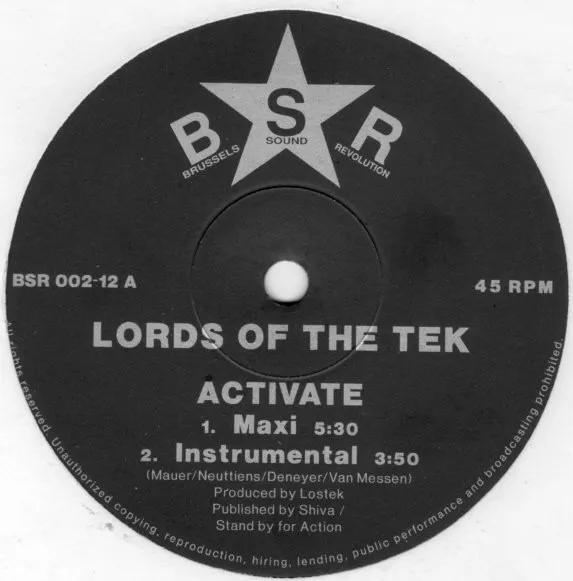Lords Of The Tek — Activate, cover art