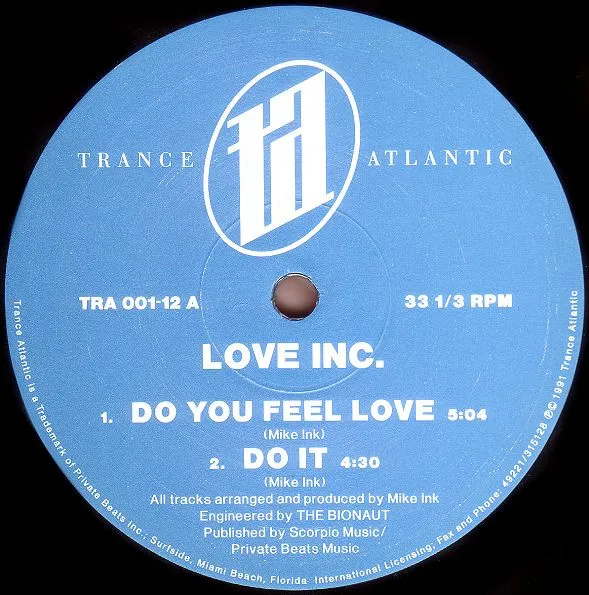 Love Inc. — Do You Feel Love, cover art