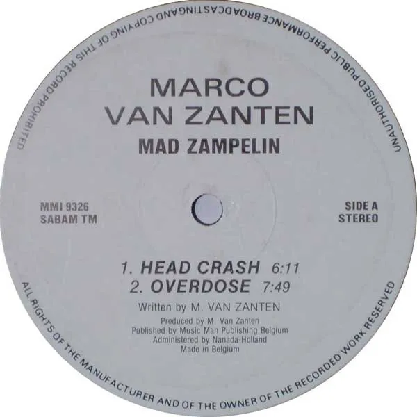 Marco Van Zanten — Mad Zampelin, cover art