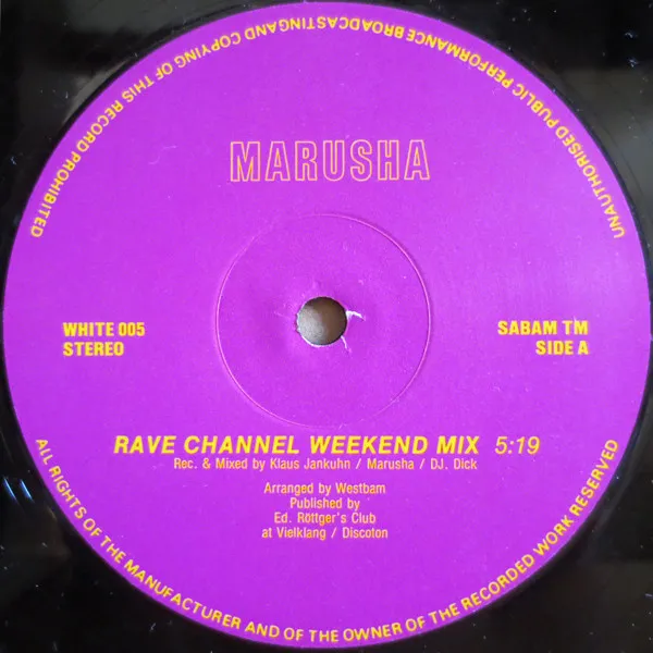 Marusha — Rave Channel, cover art