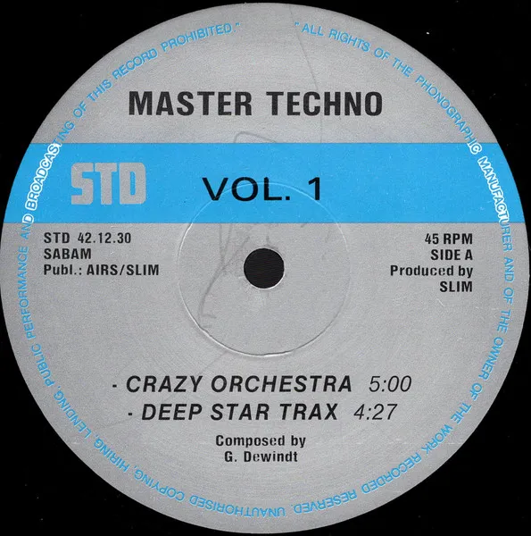 Master Techno — Vol. 1, cover art