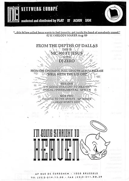 MC 900 Ft Jesus With DJ Zero — I'm Going Straight To Heaven, cover art