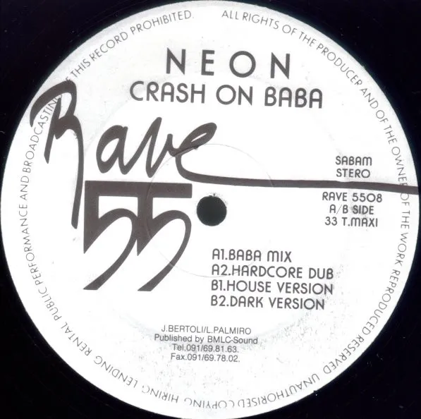 Neon — Crash On Baba, cover art