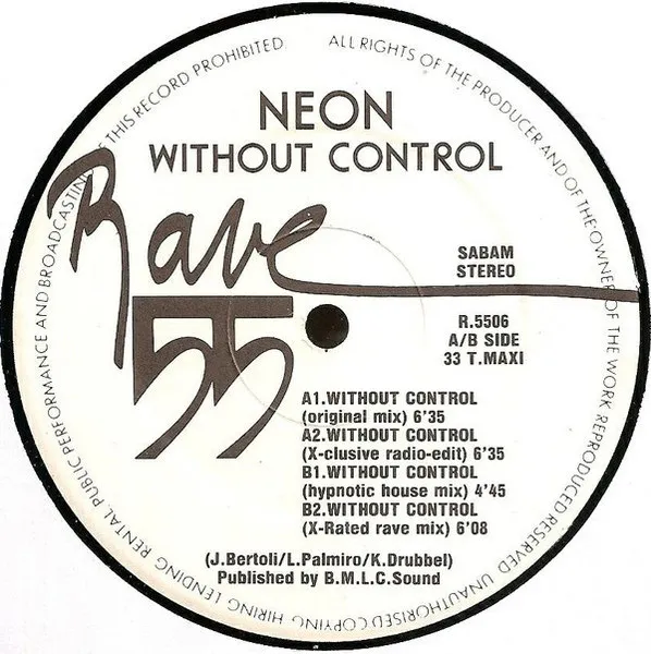 Neon — Without Control, cover art