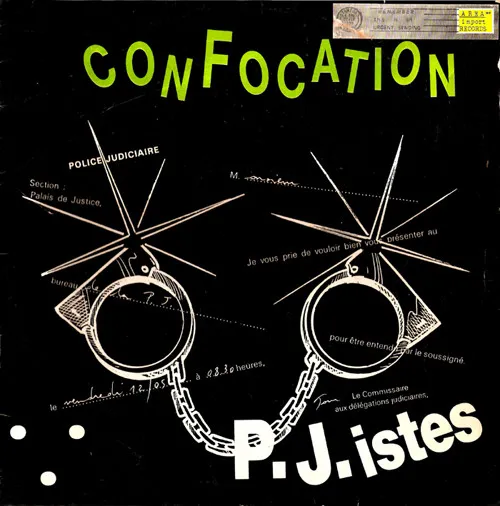 P.J.istes — Confocation, cover art