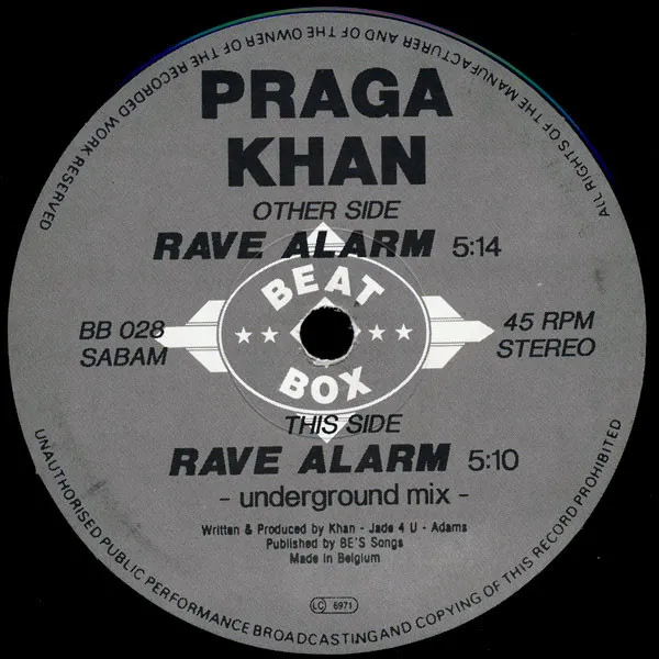 Praga Khan — Rave Alarm, cover art