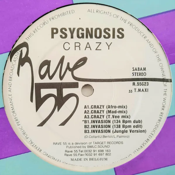Psygnosis — Crazy, cover art