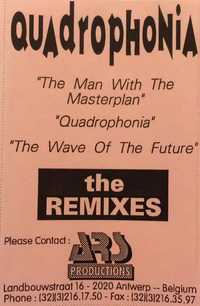 Quadrophonia — The Remixes, cover art