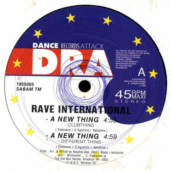 Rave International — A New Thing, cover art