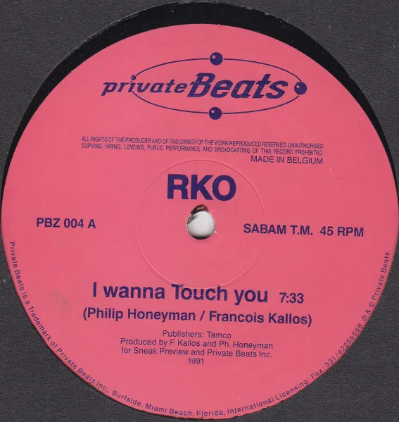 RKO — I Wanna Touch You, cover art