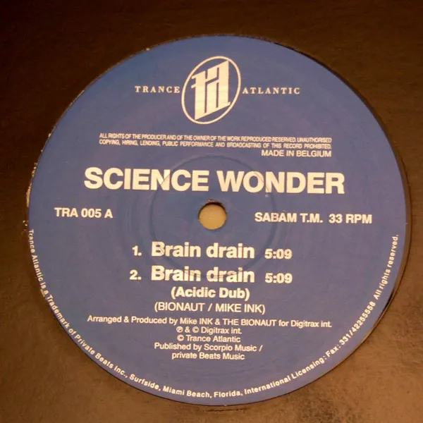 Science Wonder — Brain Drain, cover art