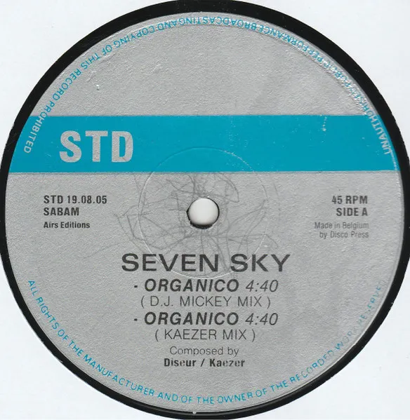 Seven Sky — Organico, cover art