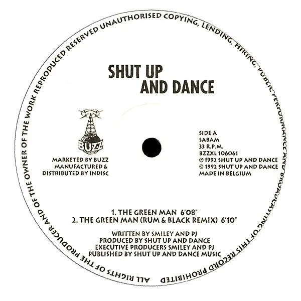 Shut Up & Dance — The Green Man / Autobiography Of A Crackhead, cover art
