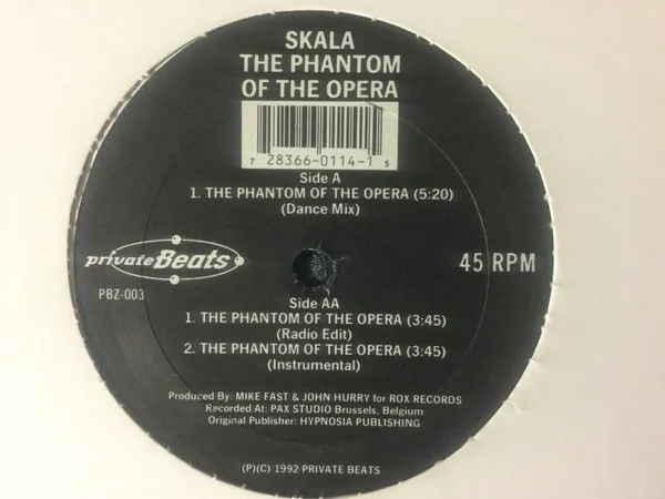 Skala — The Phantom Of The Opera, cover art